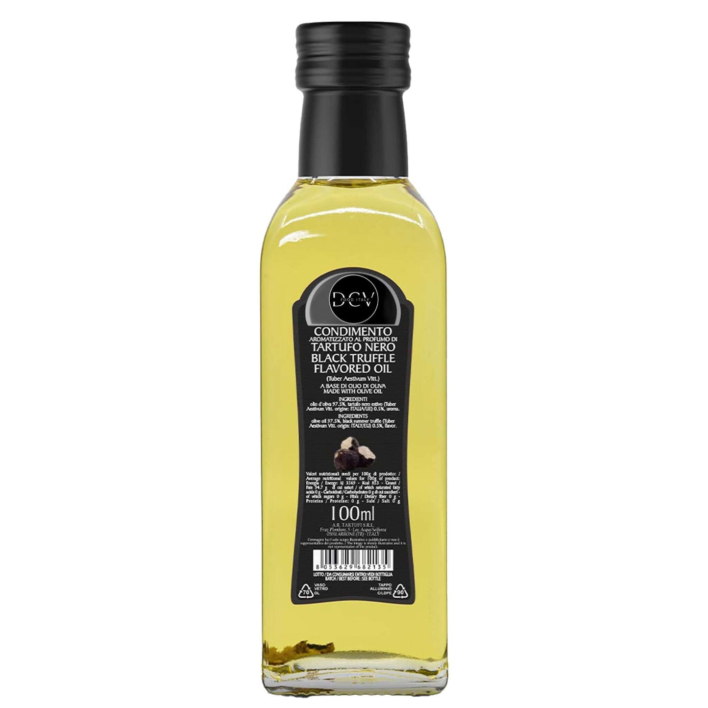 Olio aromatizzato al tartufo nero - DCV Food Italy